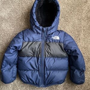 The North Face 18-24 Month Navy and Charcoal Puffer Jacket